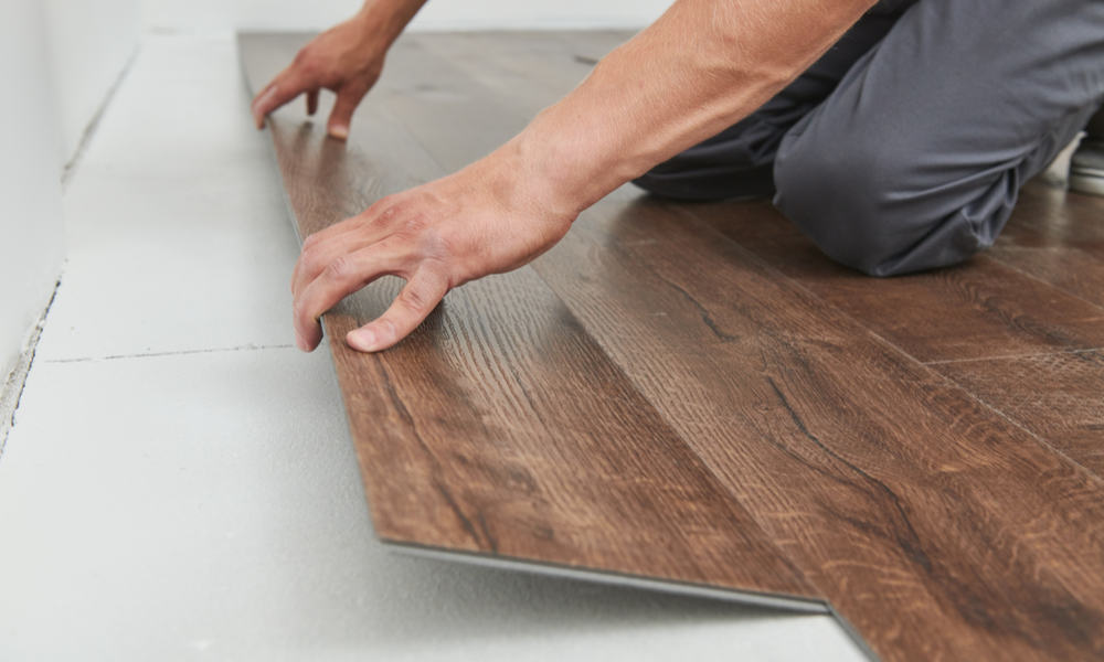 Installation Vinyl planks are easier to install than Porcelain tiles