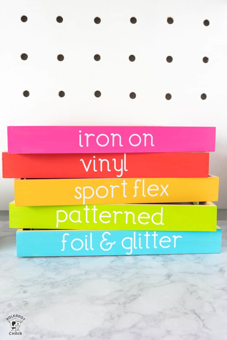 Organize your Vinyl Scraps with this Colorful Craft Room Storage Tutorial