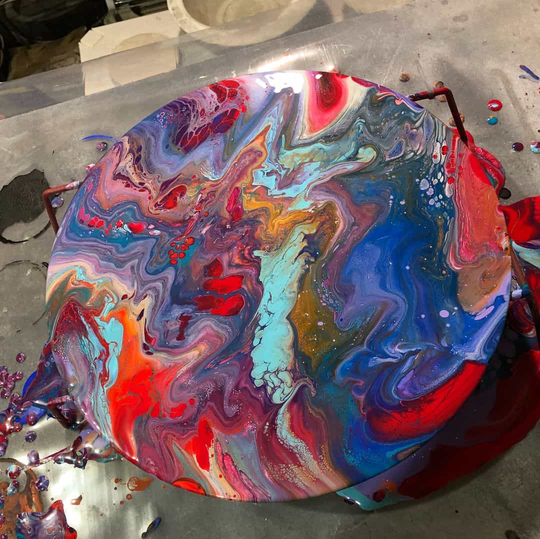 Pour-over Marbled Acrylic