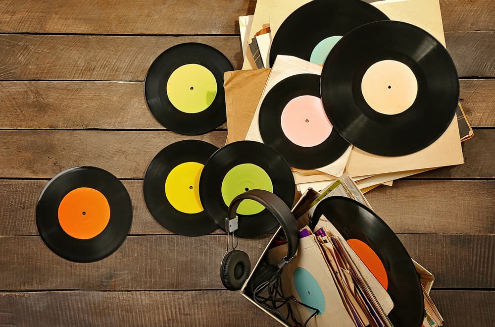 Colored vinyl records