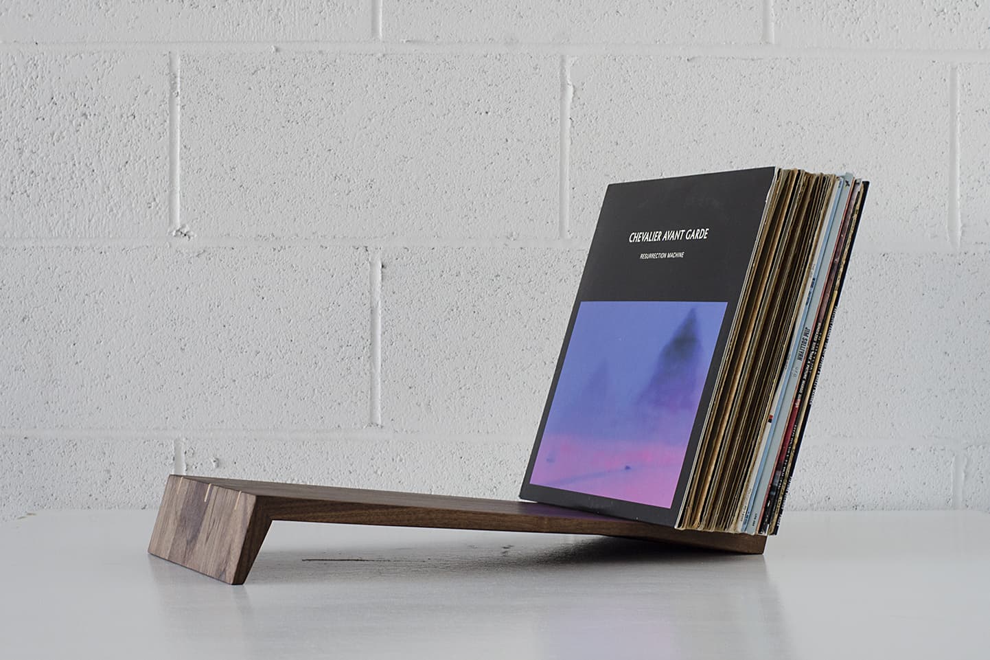 The table-top vinyl record stands