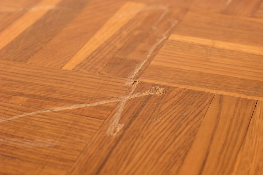 how to fix scratches on wood floor