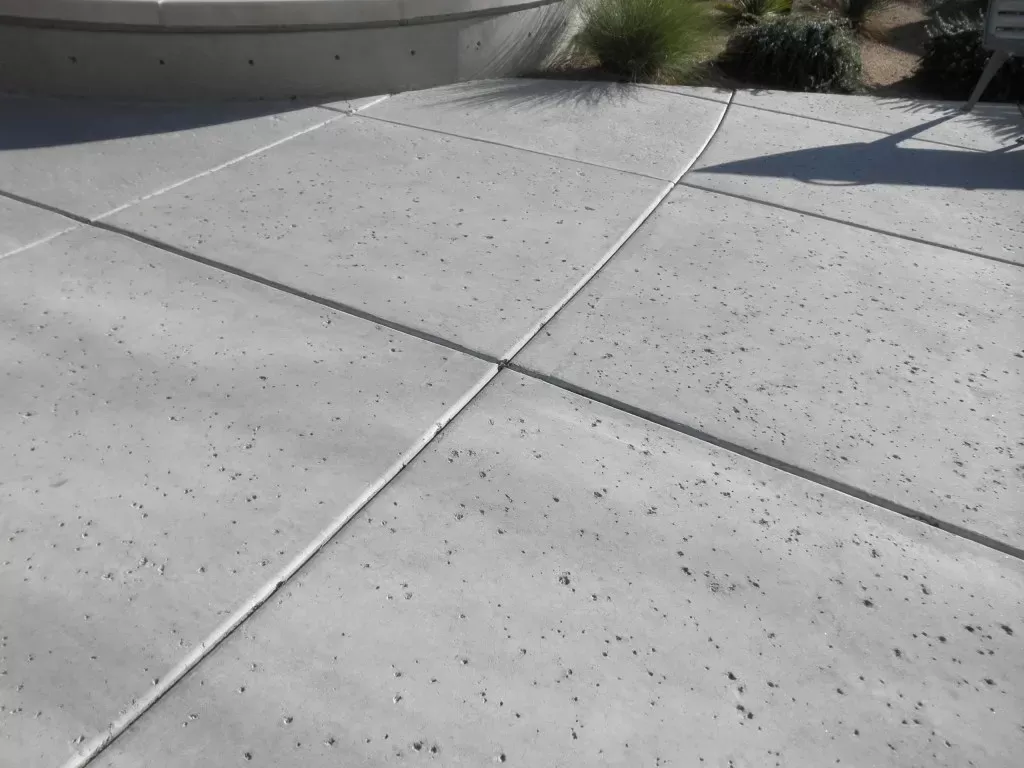Salt concrete finish