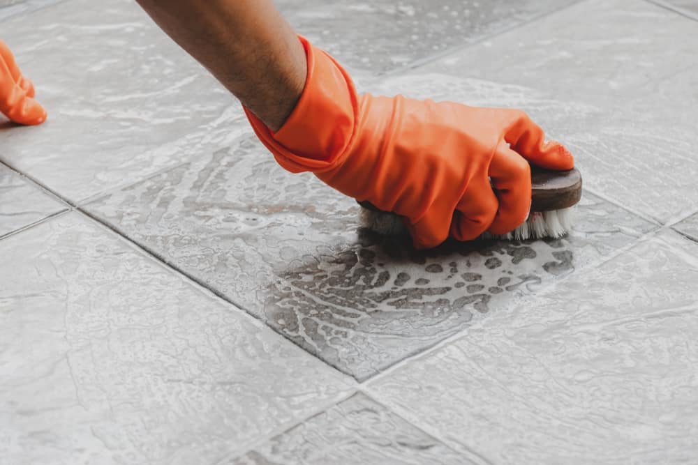 how to remove grout from tile surface